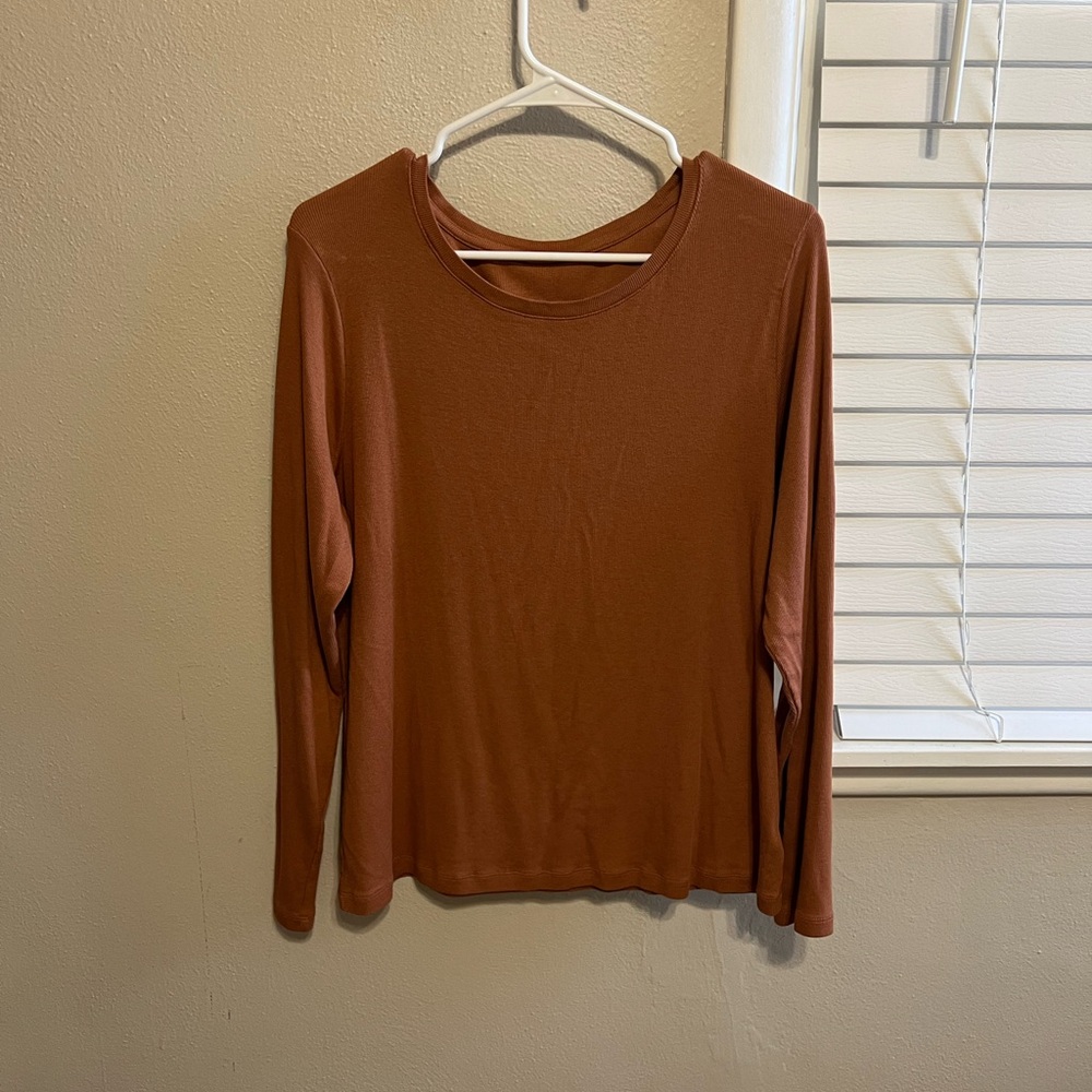 a new day Women's Long Sleeve Top in Rust